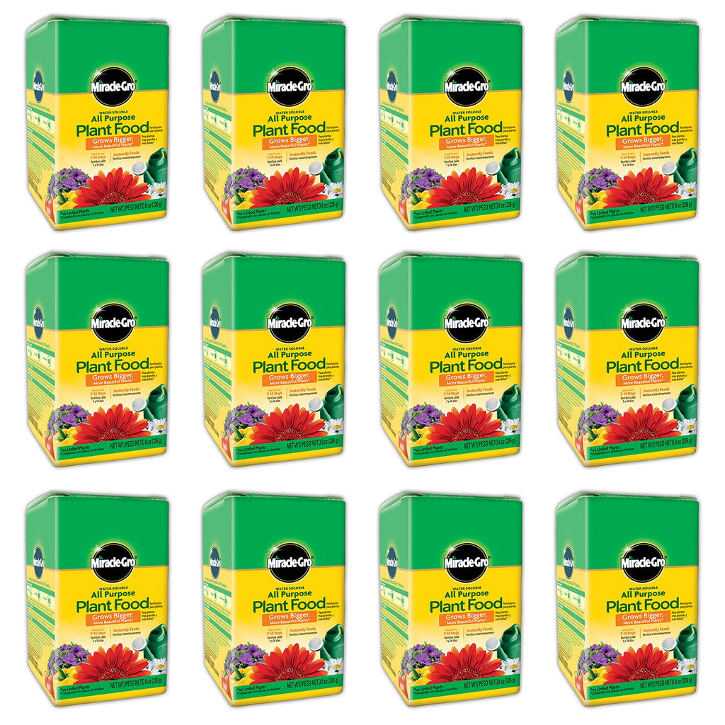 Miracle-Gro Water Soluble All Purpose Plant Food, Plant Fertilizer, 8 oz. (12-Pack)