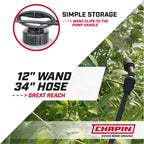 Chapin 16200 Pump Sprayer, 2-Gallon, Lawn & Garden Translucent Poly Tank, Adjustable Cone Nozzle, Ergonomic Handle & in-Tank Filter for Herbicides, Pesticides & Fertilizers