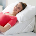 Adjustable Bed Wedge Pillow for Sleeping - Wedge Pillow for Sleep Apnea, Gerd, Acid Reflux Relief, Post Surgery - Foam Wedge Pillow for Back Pain Relief, Sleep Apnea Pillow Wedge or for Seniors
