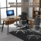 Riveroy Office Chair Mat - for Hardwood Floors, Large Non-Slip Easy-Clean Floor Protection Blanket (Black, “48 x 36in”).