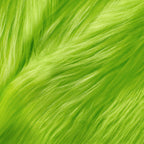 Faux Fur Fabric Christmas Fluffy Fuzzy Craft Shaggy Synthetic Plush Patch Sewing Fur Cuts for DIY Halloween Winter Costume Gnome Beard Miniature Dolls Costume Rugs Mats (Green,36 x 60 Inch)