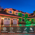 100ft LED Rope Lights Outdoor, 720 LED Connectable and Flexible Tube Lights with 8 Modes, Waterproof LED Rope Lighting for Garden, Patio, Pool, Bedroom, Party, Indoor Outdoor Christmas Decor (Red)