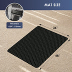 Vicwe Office Chair Mat for Carpet, 48"x36" Anti-Slip Waterproof Floor Protector Desk Chair Mat for Rolling Chairs, Heavy Duty Chair Mat with Studs,Easy Glide Floor Mat for Home,Gaming