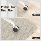 Blvornl Office Chair Mat for Hardwood Floor, 35" x 48" Desk Chair Mat for Hard Wood and Tile Floor, Large Anti-Slip Hard Floor Protector Rolling Chair Mat, PVC Mat Desk Rug for Office, Light Brown