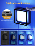 DORESshop Blue Night Light [2 Pack], Night Lights Plug Into Wall, Night Light, Dusk to Dawn Sensor, LED Night Light Adjustable Brightness, Bedroom, Bathroom, Hallway, Stairs, Christmas, Party