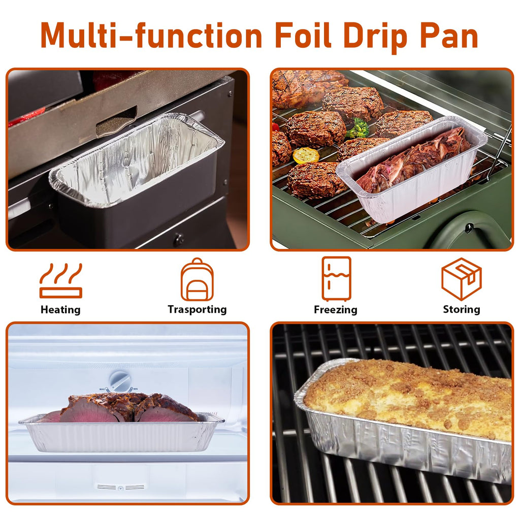 Whaleme 100 Pack Grease Cup Liners Compatible with Blackstone Griddle 5017 - Griddle Accessories, Disposable Grill Grease Tray, Aluminum Foil Drip Pan Grease Catcher Cup Liner for 17, 22, 28, 36 Inch