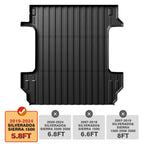 TripleAliners Truck Mat Compatible with 2019-2026 Chevy Silverado/GMC Sierra 1500 5.8FT Accessories, Truck Bed Mat Heavy Duty Custom Fit All Weather Protection TPE Pickup Liner