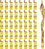 40 Packs Fly Strips, Fly Traps Indoor/Outdoor for Home Hanging, Fly Ribbon Tape Paper, Sticky Gnat Killer Traps Catcher for Fruit Flies, Bug, Insect, Pest, Mosquito, Plant