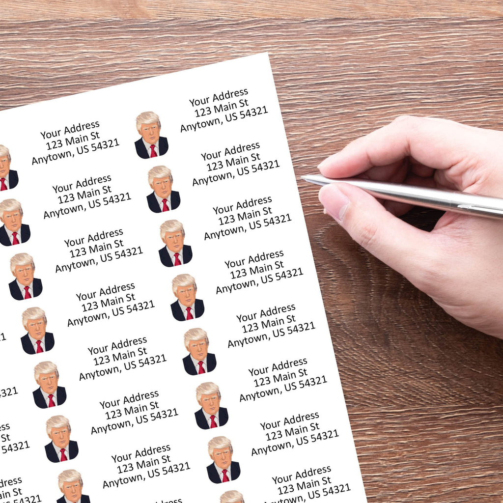 The Image Shop - Donald Trump - Address Labels - 1" x 2-5/8"; 30 per Sheet, 150 Labels