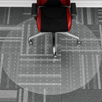 WASJOYE Office Chair Mat for Carpet, 36" Round Clear Home Carpet Chair Mat Protector Cover with Non-Slip Studded for Computer Desk Rolling Chair