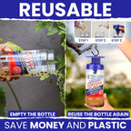 2 Reusable Fly Traps Outdoor Fly Traps with 4 Natural Fly Magnet Bait Refill. Flies Trap Outdoor Reusable Fly Trap Jar Fly Trap Fly Catchers Outdoor Fly Bait Fly Bags Flytraps Stable Horse Fly Trap