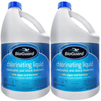 BioGuard Chlorinating Liquid (2-Pack) - Swimming Pool & Spa Liquid Shock Treatment - Raises Chlorine - 2 Gallons Plus Includes Pool & Spa Tips E-Book