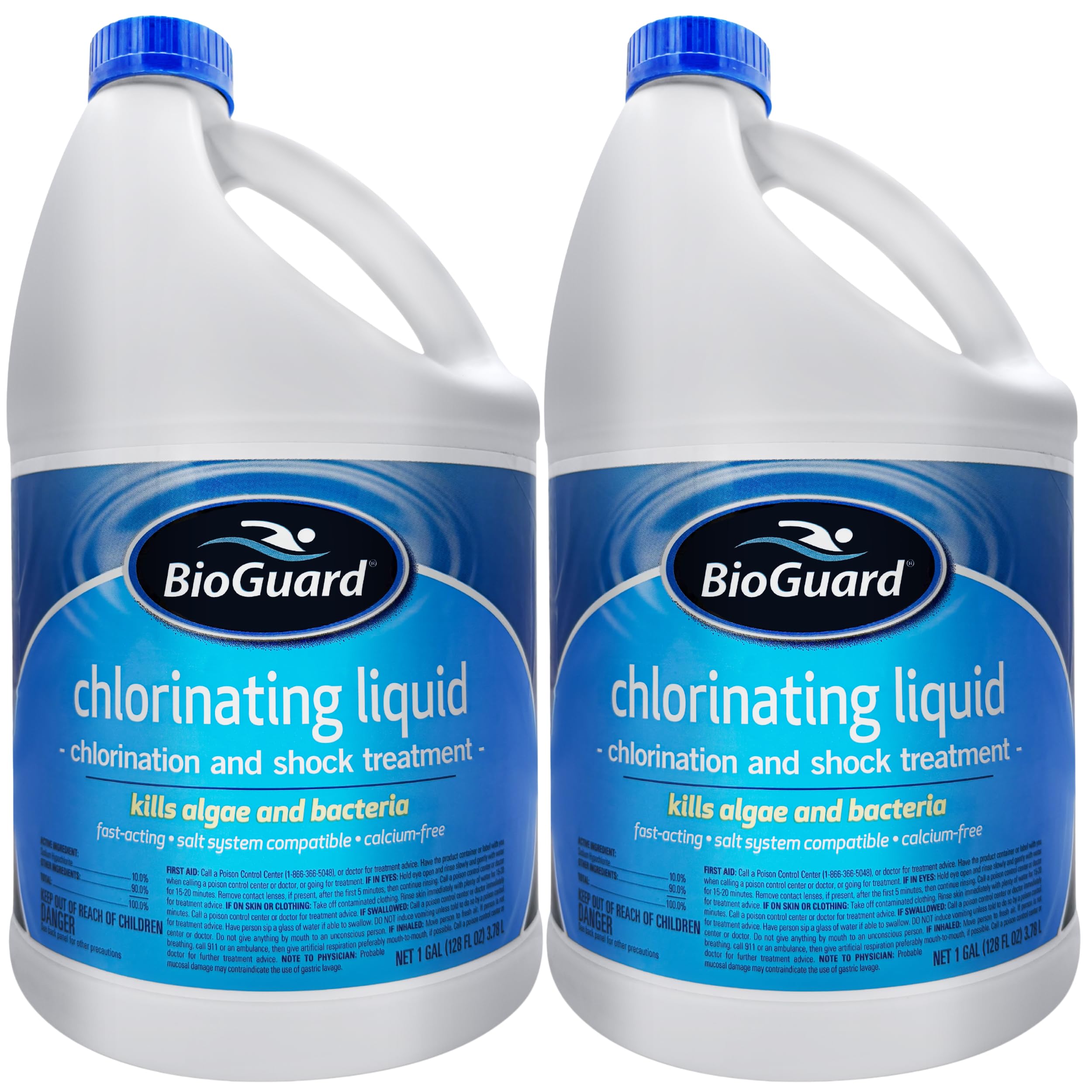 BioGuard Chlorinating Liquid (2-Pack) - Swimming Pool & Spa Liquid Shock Treatment - Raises Chlorine - 2 Gallons Plus Includes Pool & Spa Tips E-Book