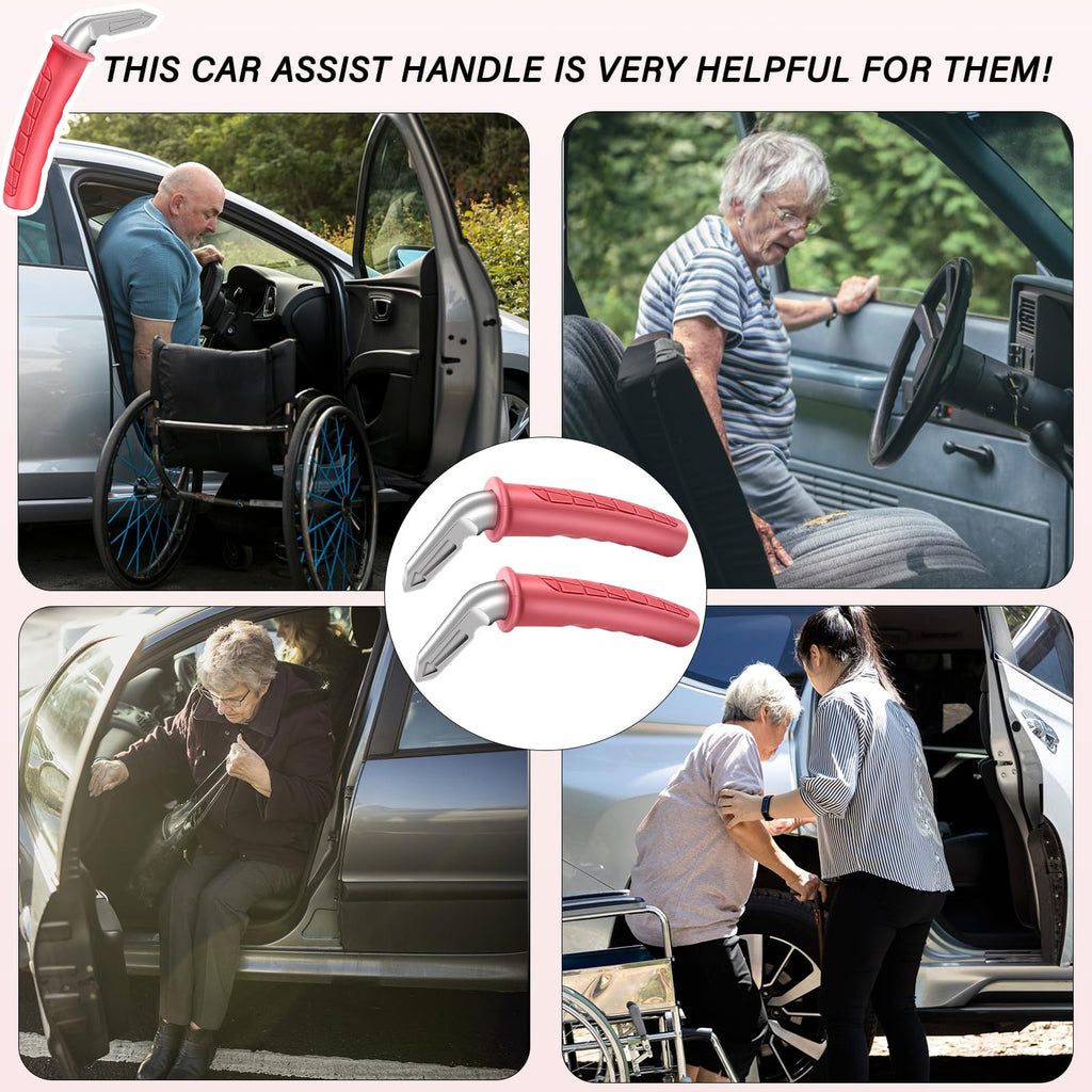 EILITWAY 2 Pack Car Handle Assist for Elderly - Vehicle Support Handle - Auto Grab Bar Cane Support Aid - for All Vehicles