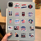 American Trump 2024 Stickers 50pcs Pack, Funny USA Presidential Election Stickers for Laptop Water Bottles Car Phone Truck Motorcycle Notebook Bike Bumper Luggage (2024Trump)