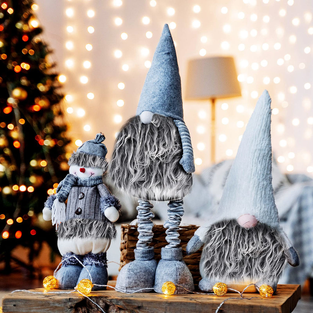 Faux Fur Fabric Christmas Fluffy Fuzzy Craft Shaggy Synthetic Plush Patch Sewing Fur Cuts for DIY Halloween Winter Costume Gnome Beard Miniature Dolls Costume Rugs Mats (Gray,4 x 100 Inch)