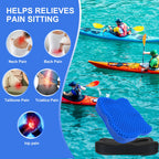Airllantry Thicken 19.7in Seat Cushion, Gel Seat Cushion for Long Sitting–Office Chair, Wheelchair, Car Pad, Large Cooling Support Pad for Back Pain, Sciatica, Tailbone Pain Relief