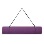 Gaiam Essentials Premium Yoga Mat with Yoga Mat Carrier Sling, Purple, 72 InchL x 24 InchW x 1/4 Inch Thick