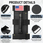 moveland Roll Bar Grab Handles with US Flag, 2 x Grip Handles for 1955-2023 Jeep Wrangler JL, JK, TJ, YJ & Jeep Gladiator Accessories - Upgrade Metal Buckle, Strong & Durable