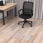 Blvornl Office Chair Mat for Hard Wood Floor, Sturdy Plastic Protector Floor Mat for Office Chair, Rectangle Transparent PVC Computer Hard Floor Chair Mat for Desk, Office, Home (Clear, 48 X 60in)