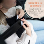 MOYOAMA Seat Belt Pillow Post Surgery- Seatbelt Pillows for Post-Surgery, Port Pillows for Chemo Patients Seatbelt, Mastectomy Seatbelt Pillow, Post Mastectomy Pillow, Hysterectomy Pillow Post Surgery