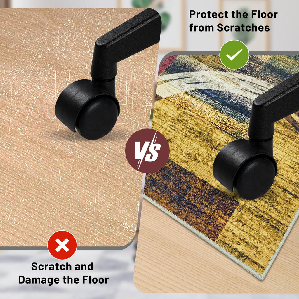 Office Chair Mat for Hardwood Floor&Tile Floor,36"X 48" Heavy Duty Desk Chair Mat for Hard Floors,Under Desk Rug for Rolling Computer Chair,Anti Slip,Low Pile Carpet Floor-Geo Multi