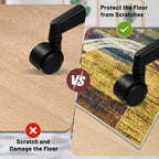 Office Chair Mat for Hardwood Floor&Tile Floor,36"X 48" Heavy Duty Desk Chair Mat for Hard Floors,Under Desk Rug for Rolling Computer Chair,Anti Slip,Low Pile Carpet Floor-Geo Multi