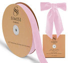 Pink Velvet Ribbon 1'' 25 Yards for Christmas Tree, Gift Wrapping, Flower Bouquet, Wreath Decorations, Bow Making
