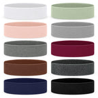 10 Pack Headbands for Women, Elastic Non-Slip Hair Bands Hair Warp for Sports Daily Workout Yoga Running
