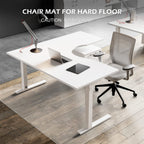 SALLOUS Chair Mat for Hard Floor, 75" x 60" Vinyl Office Chair Mat for Hard Surface, Multi-Purpose Floor Protector Desk Mat for Home Office (Clear)
