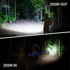 Blukar Flashlight Rechargeable, 2000L High Lumens Tactical Flashlight, Super Bright Small LED Flash Light- Zoomable, Adjustable Brightness, Long Lasting for Camping, Outdoors and Home Emergency