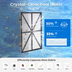 Future Way 4 Pack Ultra Fine Cartridge Filter Panels Compatible with Dolphin Nautilus CC Plus and M400/M500 Robotic Pool Cleaner Filters, Replace #9991432-R4