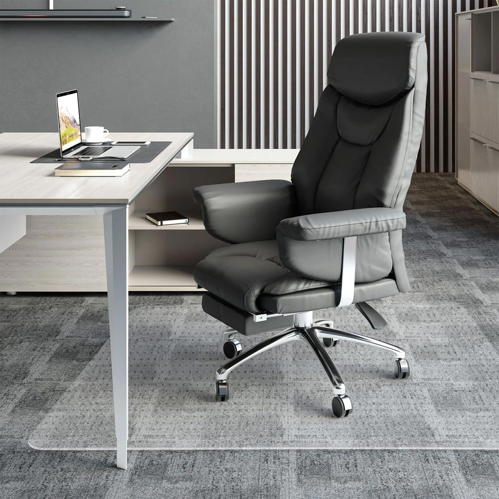 Thickened Chair Mat for Carpet - 48”X 36” Heavy Duty Office Chair Mat for Low-Pile Carpeted Floor. Easy Rolling Carpet Protector for Office Computer Desk Chair, Clear