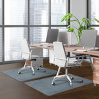 SHAREWIN Office Chair Mat for Hardwood/Tile Floor, 47"x36" Computer Gaming Chair Mat, Under Desk Low Pile Office Rug, Easy-Clean Floor Protector Mat, Dark Grey