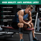 Supple Leopard Muscle Floss Band and Massage Ball Set – Compression Bands and Ball for Mobility, Recovery & Reducing Soreness – Come with 3 Levels of Support & Relief