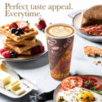 Disposable Coffee Cups with Lids 20 oz (100 Pack) - To Go Paper Coffee Cups for Hot & Cold Beverages, Coffee, Tea, Hot Chocolate, Water, Juice - Eco Friendly Cups