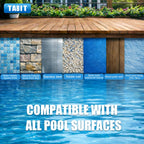 Chlorine Tablets 3 inch 25 Pounds, TABIT Swimming Pool Long Lasting Chlorinating Tablets, Slow Dissolving, Tri-Chlor for Swim Pool, Hot Tubs, Spa
