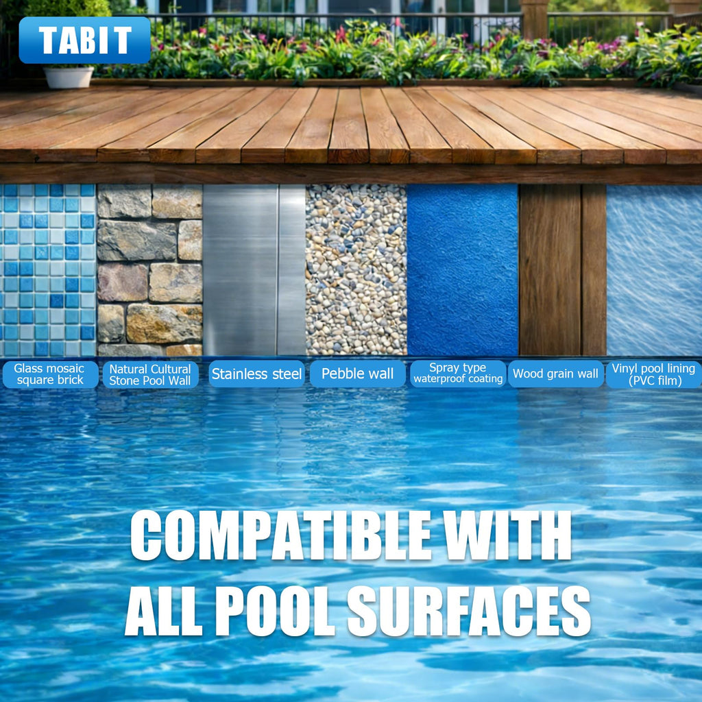 Chlorine Tablets 3 inch 40 Pounds, TABIT Swimming Pool Long Lasting Chlorinating Tablets, Slow Dissolving, Tri-Chlor for Swim Pool, Hot Tubs, Spa