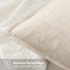 MIULEE Linen Pillow Covers 20x20 Inch Natural Beige Decorative Throw Pillow Covers Pack of 2 Soft Accent Farmhouse Couch Christmas Pillowcases Modern Home Decors for Sofa Cushion Living Room Bed