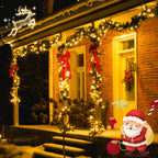 JMEXSUSS 2 Pack Solar Lights Outdoor Waterproof: 200 LED 86ft Solar Christmas Lights Warm White - Green Wire Solar String Lights for Outside Tree Yard Garden Deck Fence Patio Balcony Wedding