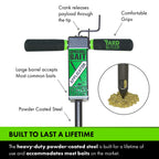 Yard Butler Gopher/Mole Bait Applicator - Gardening Tool for Safe & Easy Pest Control - No Digging Needed - Durable & Sturdy Bait Applicator - Mole, Vole & Gopher Killer