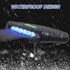 Mudder 2 Pieces LED Clip on Cap Lights USB Rechargeable Cap Flashlight Clip Waterproof Ultra Bright Hat Flashlight Headlamp for Christmas Fishing Camping Hand Work(Black, Blue)