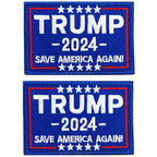 Harsgs 2PCS Trump Patch, Save American Again Hook & Loop Patch for Caps Bags Vests Military Uniforms