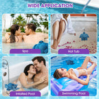 MAXDORIA Hot Tub Scum Absorber, 2 Pack Hot Tub Accessories for Adults, Turtle Hot Tub Sponge Scum Cleaner Gifts for Spa, Reusable Oil Absorbing Scumbug Remover Keeps Water Clean