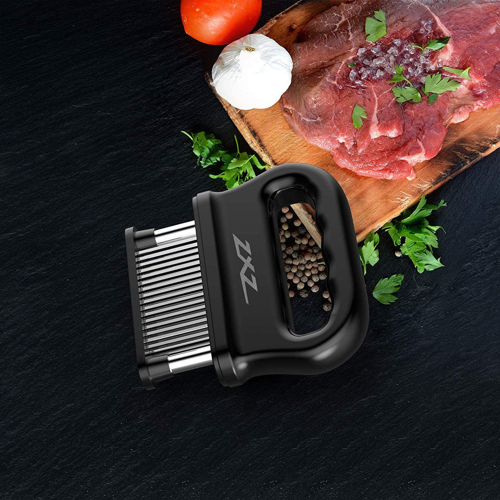 ZXZ Meat Tenderizer, 48 Stainless Steel Sharp Needle Blade, Heavy Duty Cooking Tool for Tenderizing Beef, Turkey, Chicken, Steak, Veal, Pork, Fish, Christmas Cooking Set