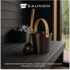 SAUNOM Premium Sauna Rocks for Electric and Wood Burning Sauna Heaters — 33lbs A+ Grade Natural Vulcanite — Crack Resistant & Superior Heat Retention Sauna Stones — Fast Heating & Long Lasting Steam