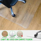 100pointONE Large Chair Mat for Hardwood Floor - 48" x 60" Clear Desk Chair Floor Protector Mat, Easy Glide Office Chair Mat for Home & Office