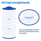 Cryspool® 07043 Filter Compatible with Caldera 75, C-7375, 1019301, 73531, PCD75N, FC-3964, 75 Sq. Ft Spa Filter Cartridge, 1 Pack