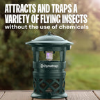 DynaTrap DT1130-GRSR 1/2 Acre Mosquito & Flying Insect Outdoor Trap and Killer – Kills Mosquitoes, Flies, Wasps, Gnats, & Other Flying Insects - Bug Zapper Alternative – Green
