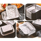 Waytiffer Loaf Pans [50 Pack] 2Lb Heavy Duty Disposable Aluminum Foil Premium Bread Tins Standard Size - 8.5" X 4.5" X 2.5" Perfect for Homemade Cakes & Breads